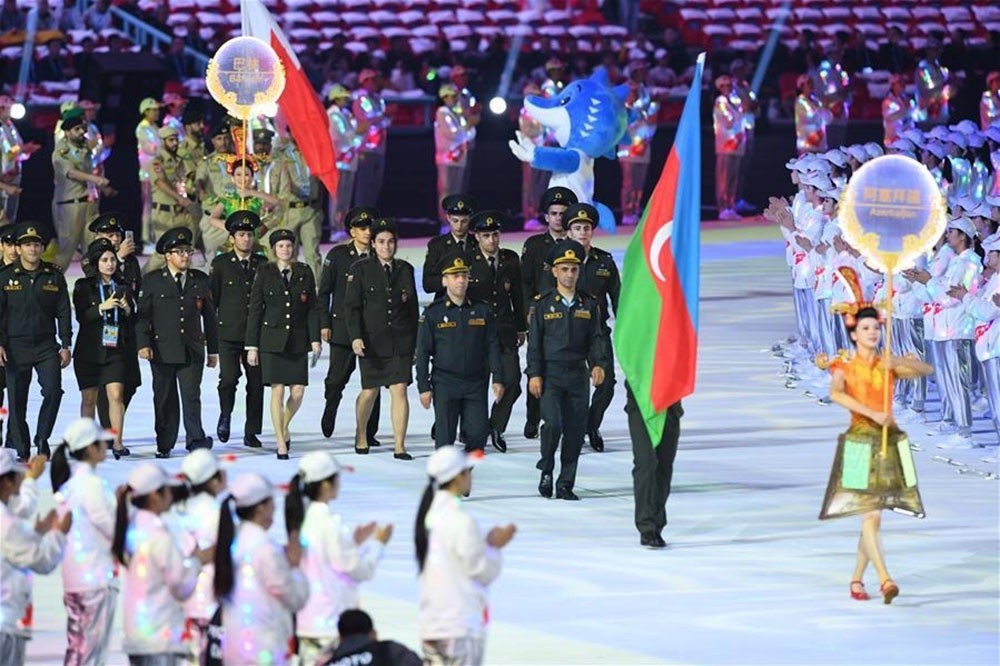 Azərbaycan hərbi idmançılarının da iştirak etdiyi Hərbçilərin VII Dünya Oyunlarının açılış mərasimi keçirilib